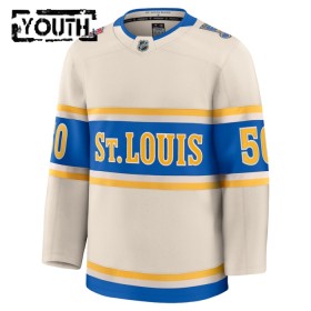 Dresovi St. Louis Blues 2024-25 Fanatics Premium NHL Binnington Jordan Winter Classic Bijela - Dječji